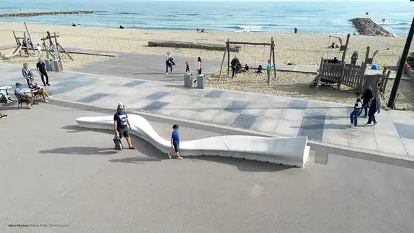 BANC MURÈNE 3D CONCRETE